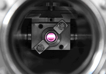 Ultravioleta polarizada circularmente haz de luz